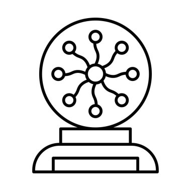 Plasma Top Çizgisi Simge Tasarımı