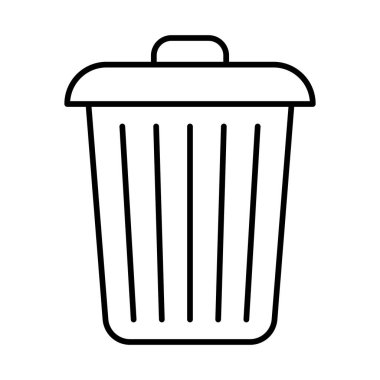 Çöp satırı simgesi tasarımı