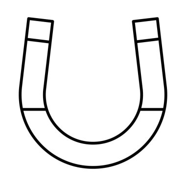 Mıknatıs çizgi simgesi tasarımı