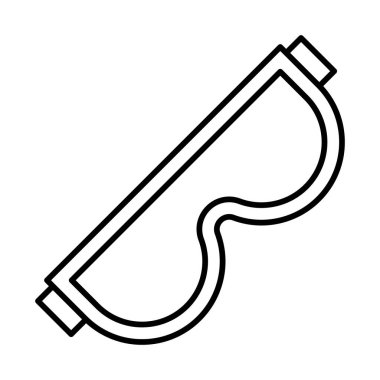 Güvenlik Gözlüğü Satırı Simge Tasarımı