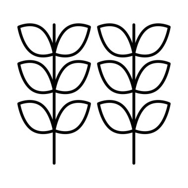 Buğday Çizgisi Simgesi Tasarımı