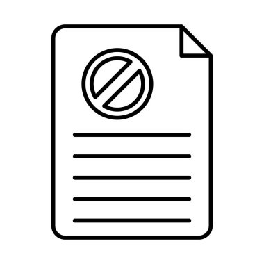 İstifa Satır Simgesi Tasarımı