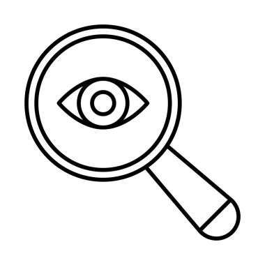 Göz Bakımı Satırı Simgesi Tasarımı