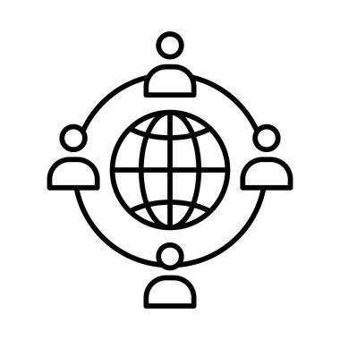 Dış kaynak Satır Simgesi Tasarımı