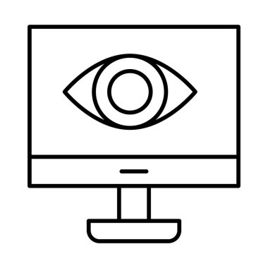 Görüş çizgisi simgesi tasarımı