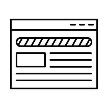 Web Tarayıcı Satır Simgesi Tasarımı