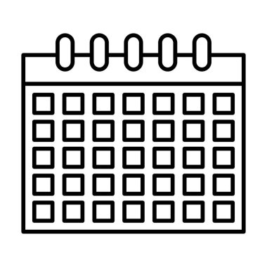 takvim çizgisi simgesi tasarımı