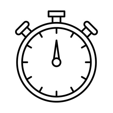 Kronometre satırı simgesi tasarım
