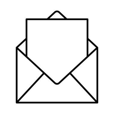 Zarf satırı simgesi tasarım