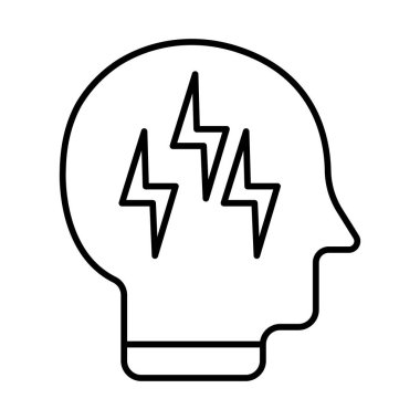 Stres Çizgisi Simgesi Tasarımı