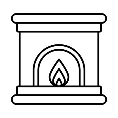 Şömine Satırı Simgesi Tasarımı