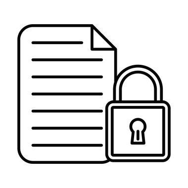 Erişim Denetimi Satır Simgesi Tasarımı 