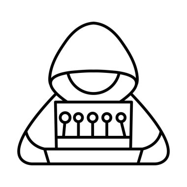 Siber Saldırı Satır Simgesi Tasarımı 