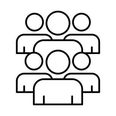 Kalabalık Hat Simgesi Tasarımı