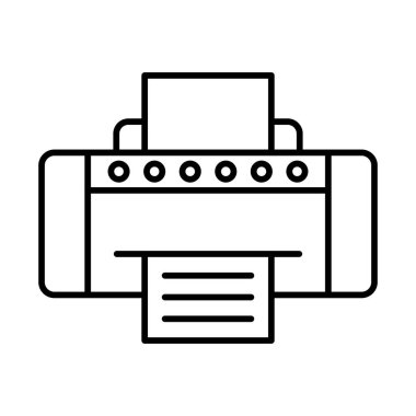 Yazıcı Satırı Simgesi Tasarımı