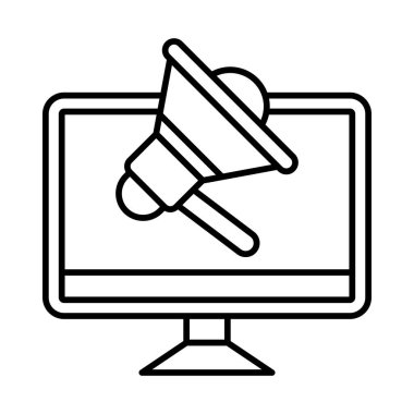 Reklam Satırı Simgesi Tasarımı