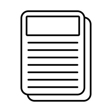 Gazete çizgi simgesi tasarım