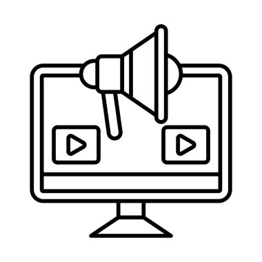 Pazarlama Satırı Simgesi Tasarımı