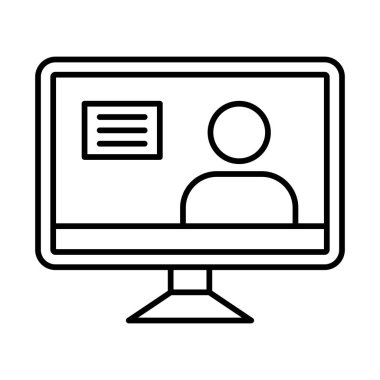 Profil çizgisi simgesi tasarımı