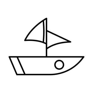 Yat satırı simgesi tasarım 