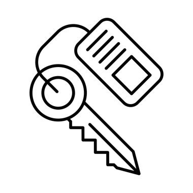 Oda Anahtarı Simgesi Tasarımı 