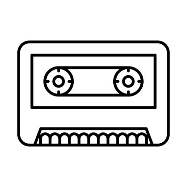 Teyp Oyuncu Satırı Simge Tasarımı