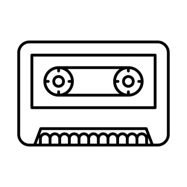 Teyp Oyuncu Satırı Simge Tasarımı