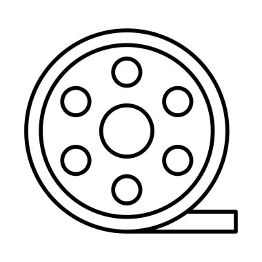 Film reel çizgili simgesi Tema