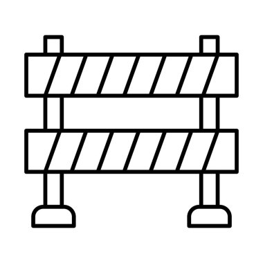 Bariyer Çizgisi Simgesi Tasarımı