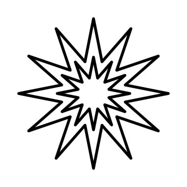 Patlama Çizgisi Simgesi Tasarımı