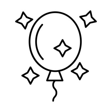 Balon Çizgisi Simgesi Tasarımı