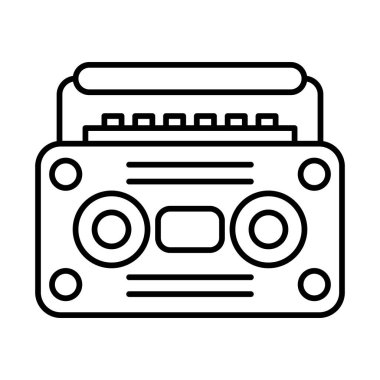 Boombox Satır Simgesi tasarımı