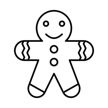 Zencefilli Kek Çizgisi Simgesi Tasarımı