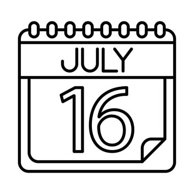 Temmuz Satır Simgesi Tasarımı