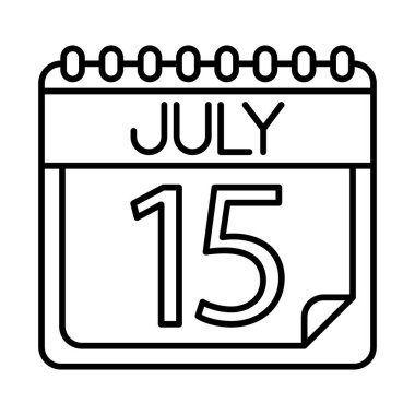 Temmuz Satır Simgesi Tasarımı