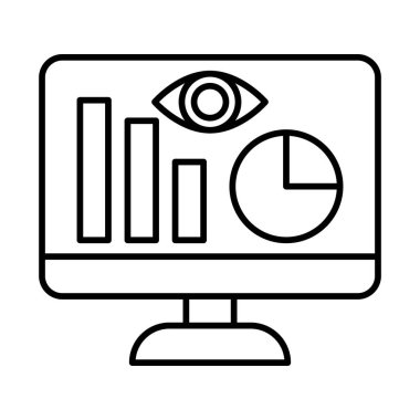 Vektör Satır Simgesi Tasarımı İzleniyor