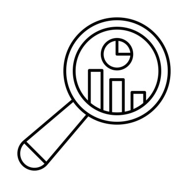 Analysis Vector Line Icon Design