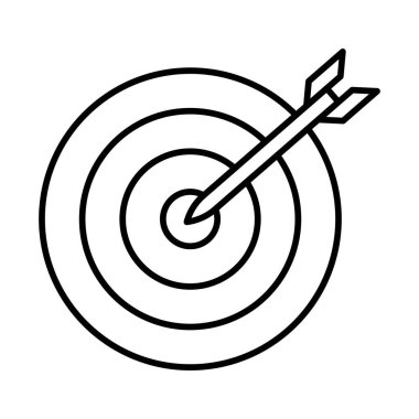 Archery vector line icon design