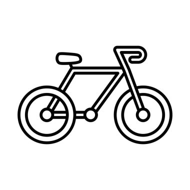 Cycling vector line icon design