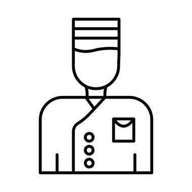 Concierge Vector Line Icon Design