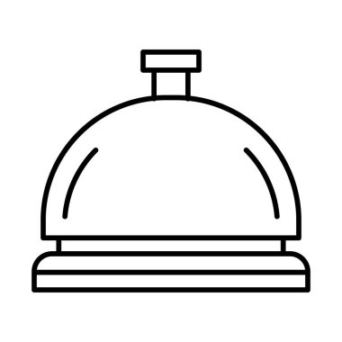 Hotel Bell Vector Line Icon Design