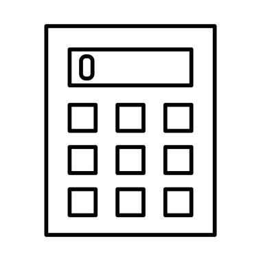 Hesaplayıcı Vektör Satır Simgesi Tasarımı