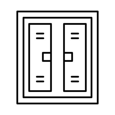 Window Vector Line icon Design 