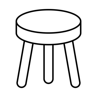 Dışkı Vektörü Satırı Simgesi Tasarımı 