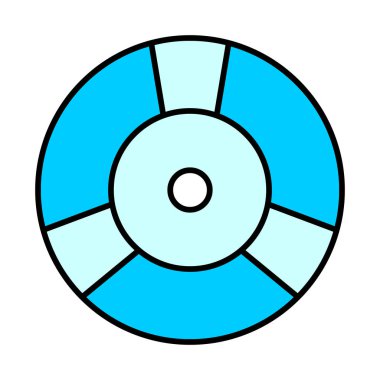 Simge Doldurulmuş Cd Vektör Satırı