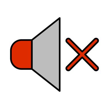 Simge Doldurulmuş Dilsiz Vektör Satırı