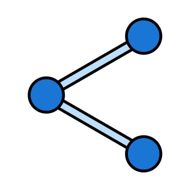 Simge Doldurulmuş Seçenek Vektör Satırını Paylaş