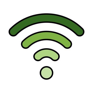 Simge Doldurulmuş İnternet Vektör Satırı