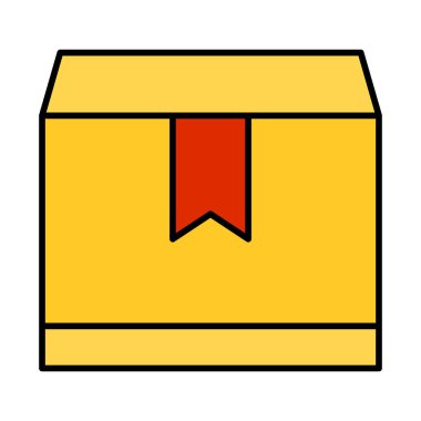 Simge Doldurulmuş Paket Vektör Satırı