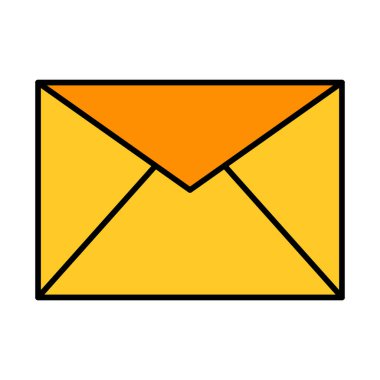 Simge Doldurulmuş E- posta Vektör Satırı